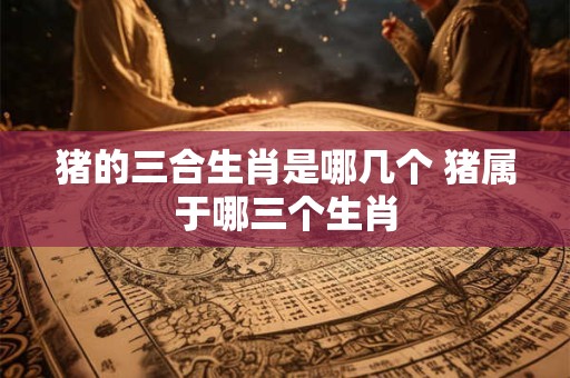 猪的三合生肖是哪几个 猪属于哪三个生肖