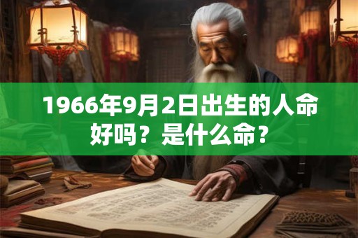 1966年9月2日出生的人命好吗？是什么命？