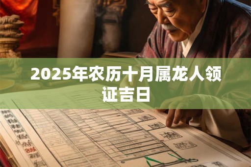 2025年农历十月属龙人领证吉日