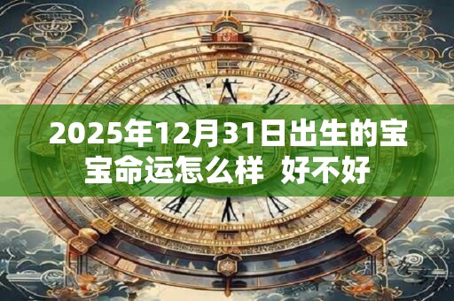 详细阅读:2025年12月31日出生的宝宝命运怎么样 好不好 2025年12月31日出生的宝宝命运怎么样 好不好