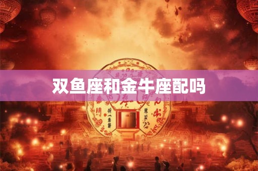 详细阅读:双鱼座和金牛座配吗 双鱼座和金牛座配吗
