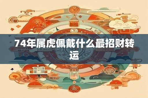 74年属虎佩戴什么最招财转运