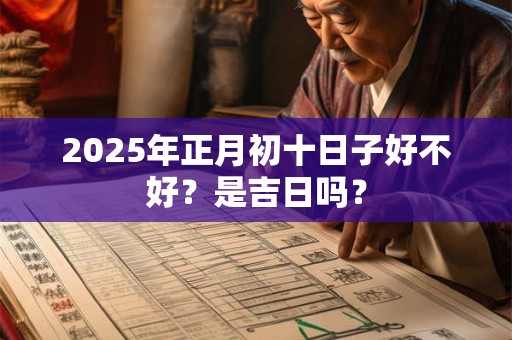 2025年正月初十日子好不好？是吉日吗？