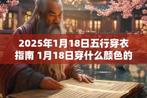 2025年1月18日五行穿衣指南 1月18日穿什么颜色的衣服 2025年1月18日五行穿衣指南 1月18日穿什么颜色的衣服