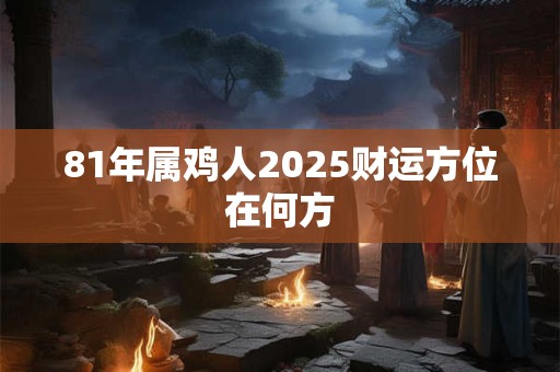 81年属鸡人2025财运方位在何方