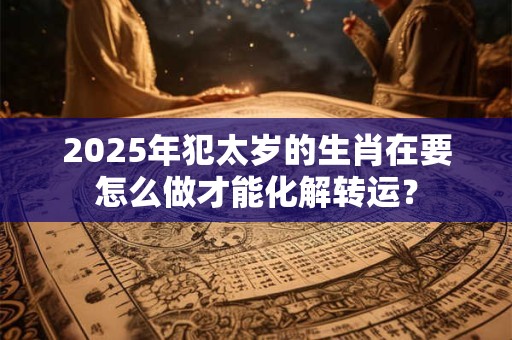 2026年犯太岁的生肖在要怎么做才能化解转运？