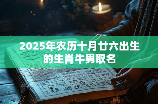 2025年农历十月廿六出生的生肖牛男取名