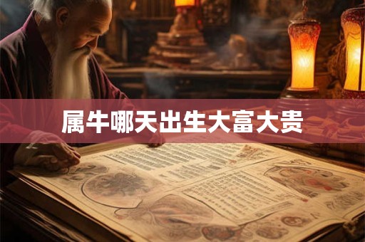 属牛哪天出生大富大贵 属牛哪天出生大富大贵
