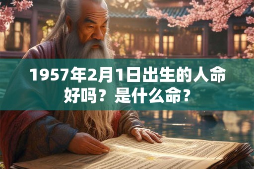 1957年2月1日出生的人命好吗？是什么命？