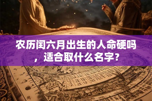 农历闰六月出生的人命硬吗，适合取什么名字？