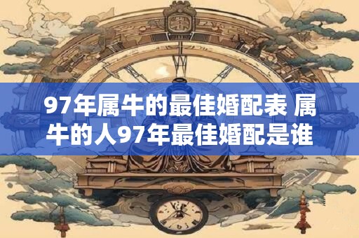 97年属牛的最佳婚配表 属牛的人97年最佳婚配是谁