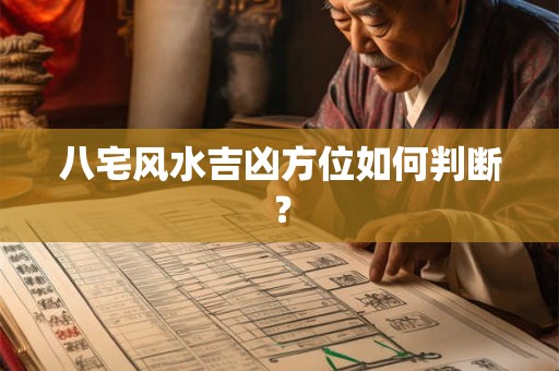 八宅风水吉凶方位如何判断？