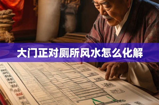 大门正对厕所风水怎么化解