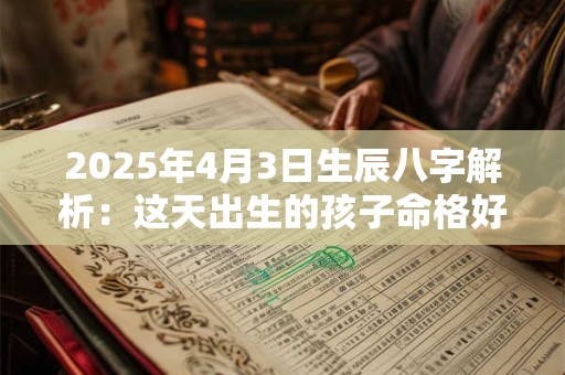 2025年4月3日生辰八字解析：这天出生的孩子命格好吗