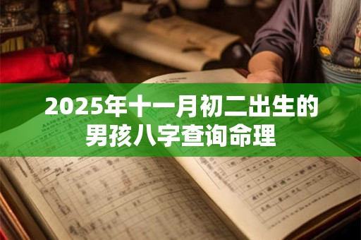 2025年十一月初二出生的男孩八字查询命理