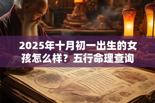 2026年十月初一出生的女孩怎么样？五行命理查询