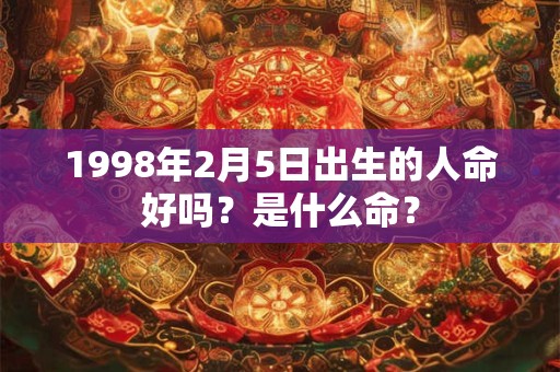 1998年2月5日出生的人命好吗？是什么命？