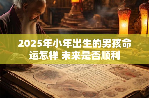 2025年小年出生的男孩命运怎样 未来是否顺利