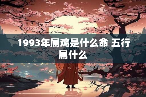1993年属鸡是什么命 五行属什么