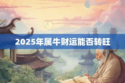 2025年属牛财运能否转旺 2025年属牛财运能否转旺