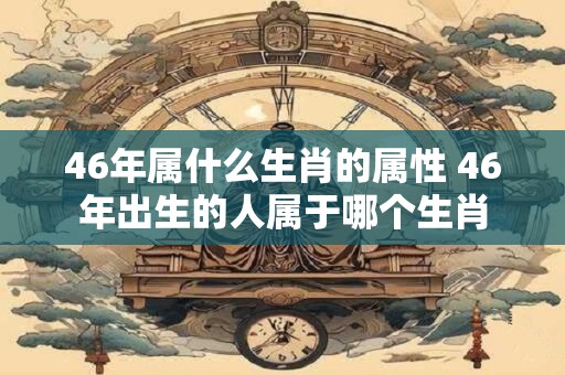 46年属什么生肖的属性 46年出生的人属于哪个生肖