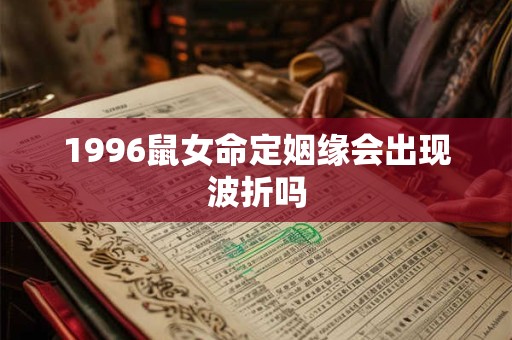 1996鼠女命定姻缘会出现波折吗