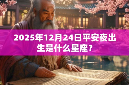 2025年12月24日平安夜出生是什么星座？