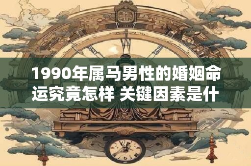 1990年属马男性的婚姻命运究竟怎样 关键因素是什么