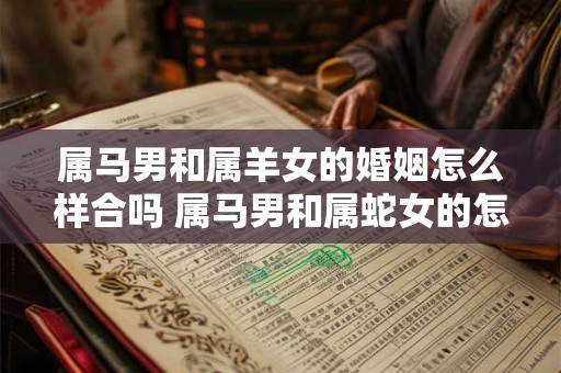 属马男和属羊女的婚姻怎么样合吗 属马男和属蛇女的怎么样合吗