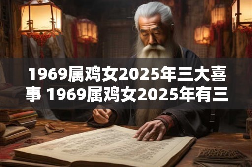1969属鸡女2025年三大喜事 1969属鸡女2025年有三件喜事