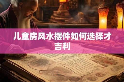 儿童房风水摆件如何选择才吉利