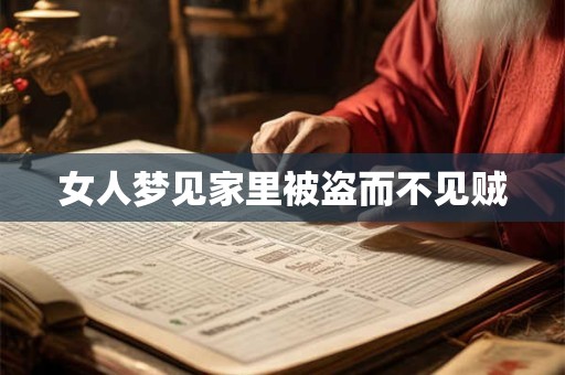 女人梦见家里被盗而不见贼