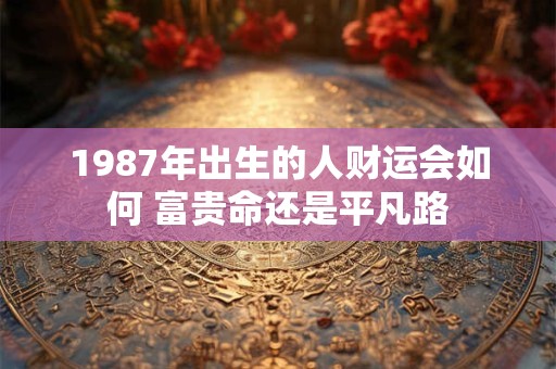 1987年出生的人财运会如何 富贵命还是平凡路