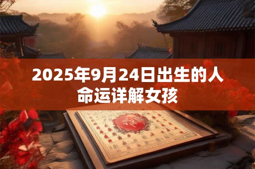 2025年9月24日出生的人命运详解女孩