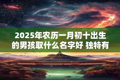 2025年农历一月初十出生的男孩取什么名字好 独特有志向的名字推荐