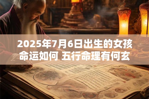 2025年7月6日出生的女孩命运如何 五行命理有何玄机