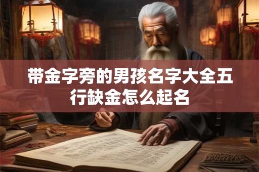 带金字旁的男孩名字大全五行缺金怎么起名