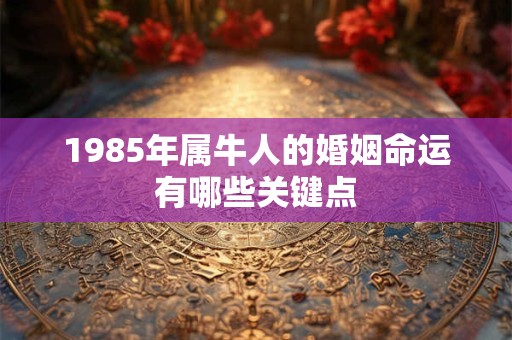 1985年属牛人的婚姻命运有哪些关键点