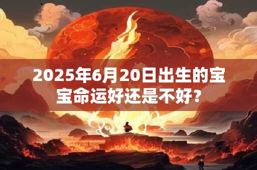 2025年6月20日出生的宝宝命运好还是不好？