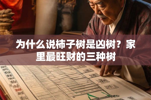 为什么说柿子树是凶树？家里最旺财的三种树