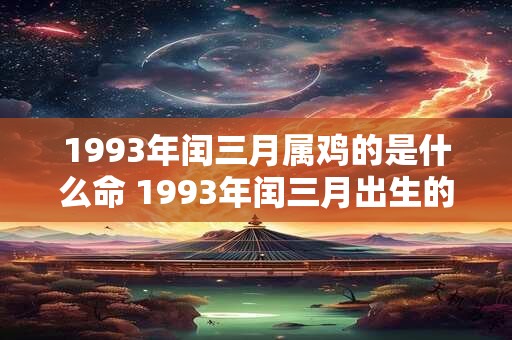 1993年闰三月属鸡的是什么命 1993年闰三月出生的属鸡人属于哪种命