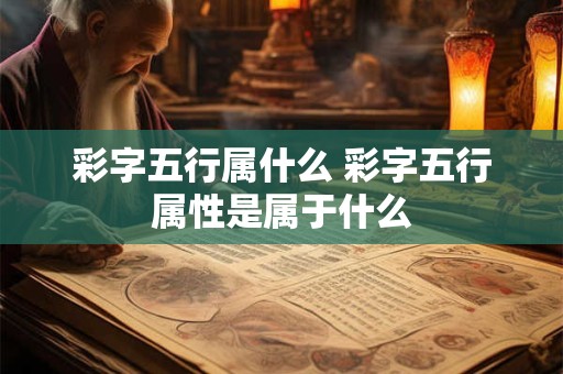 彩字五行属什么 彩字五行属性是属于什么