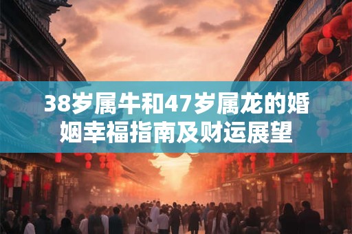 38岁属牛和47岁属龙的婚姻幸福指南及财运展望