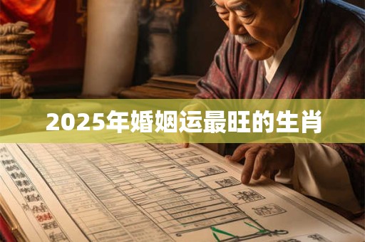 2025年婚姻运最旺的生肖