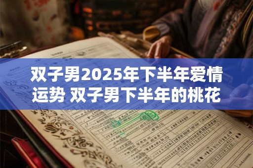 双子男2025年下半年爱情运势 双子男下半年的桃花运怎么样