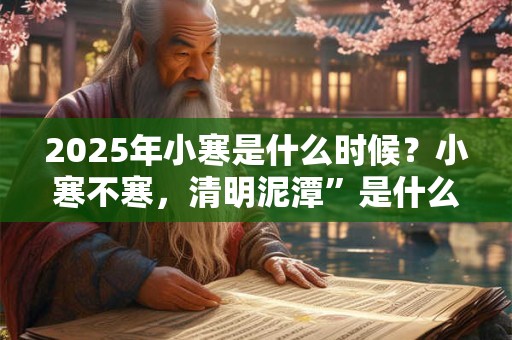 2025年小寒是什么时候？小寒不寒，清明泥潭”是什么意思？
