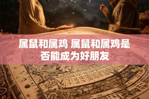属鼠和属鸡 属鼠和属鸡是否能成为好朋友