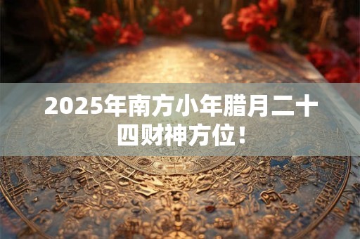 2025年南方小年腊月二十四财神方位！