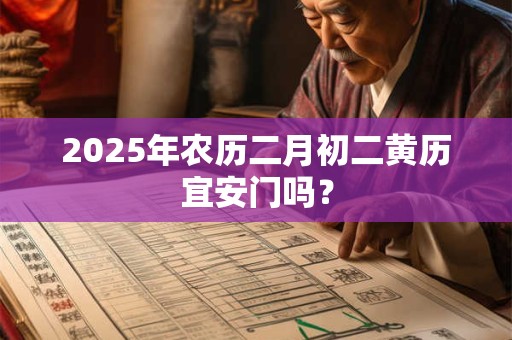 2025年农历二月初二黄历宜安门吗？