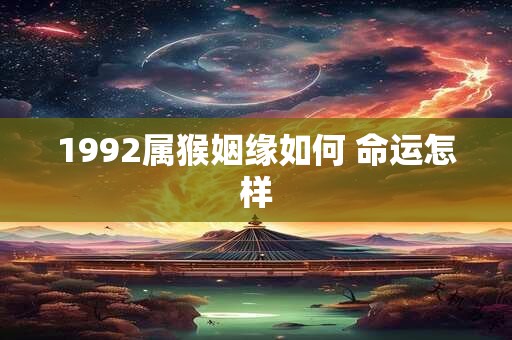 1992属猴姻缘如何 命运怎样